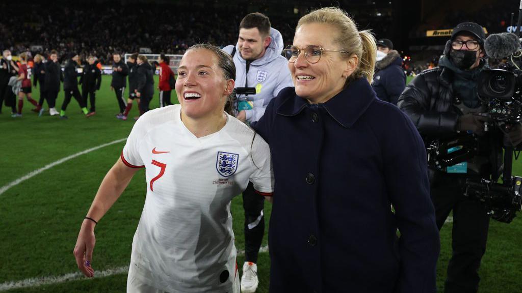 Sarina Wiegman and Fran Kirby