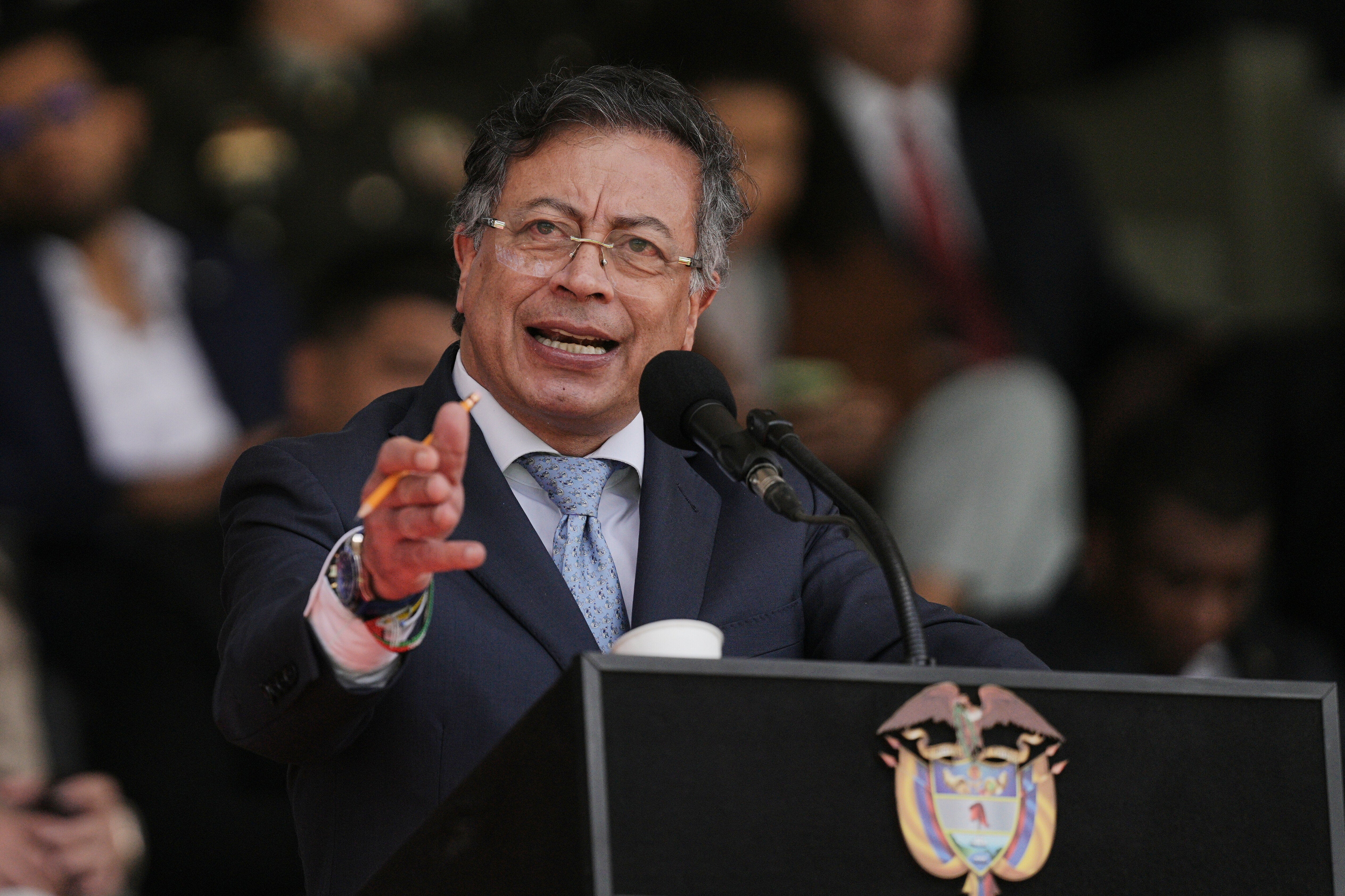 Colombian President Gustavo Petro posted on social medi that “the fight against drugs must be subordinated to the human rights of the Caribbean people.”