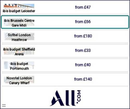 Undated screen grab issued by Advertising Standards Authority (ASA) of an Accor advert which has been banned for misleading cons