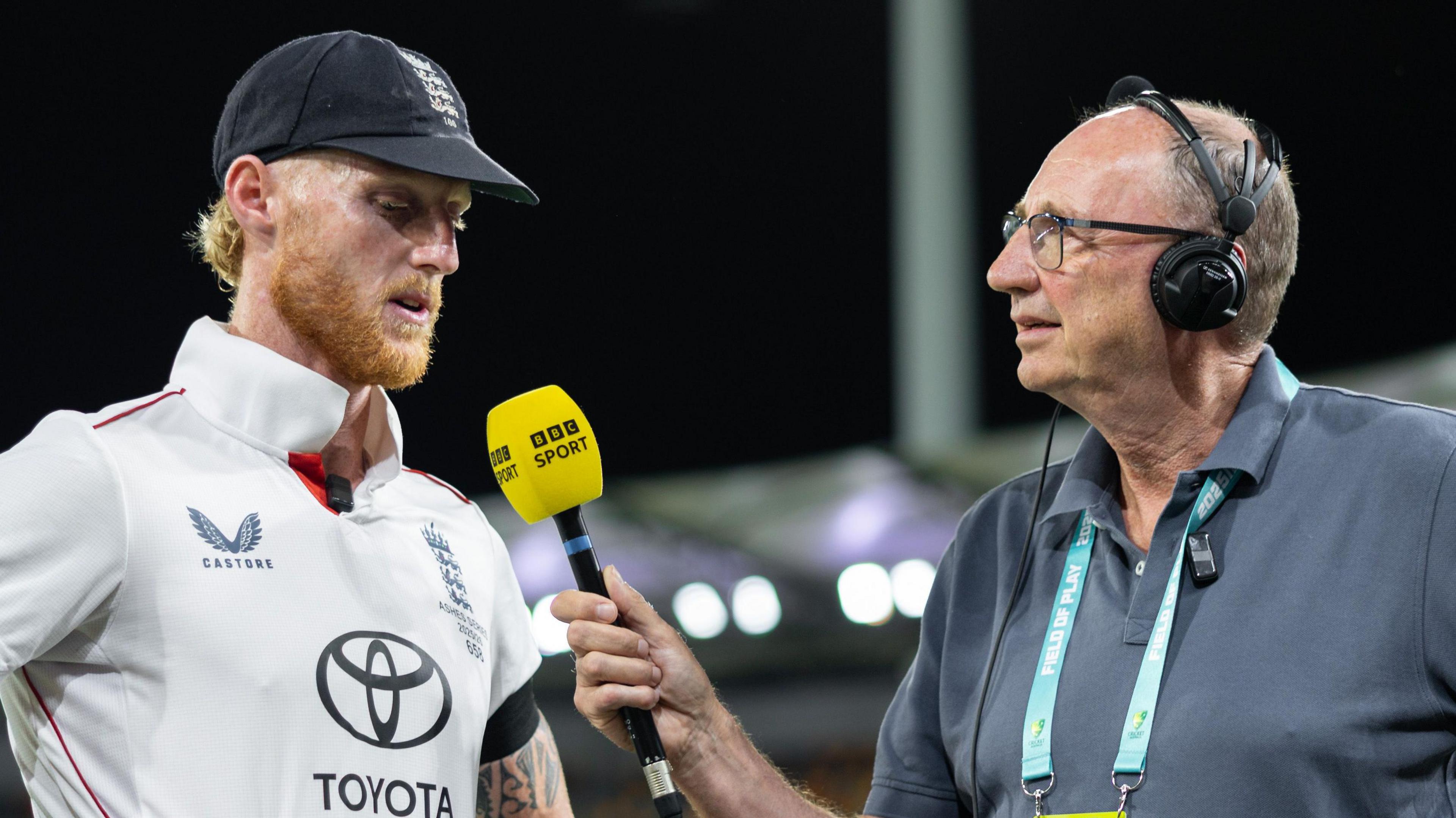 Ben Stokes and Jonathan Agnew