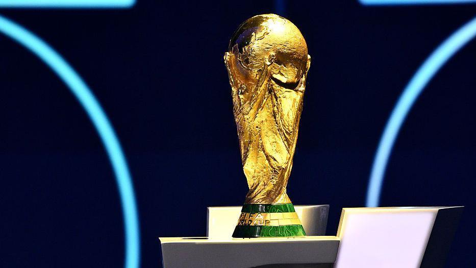 The World Cup trophy