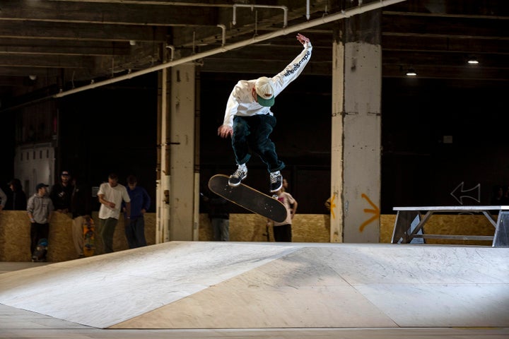 The Shredenhams skate park in Bristol, England.