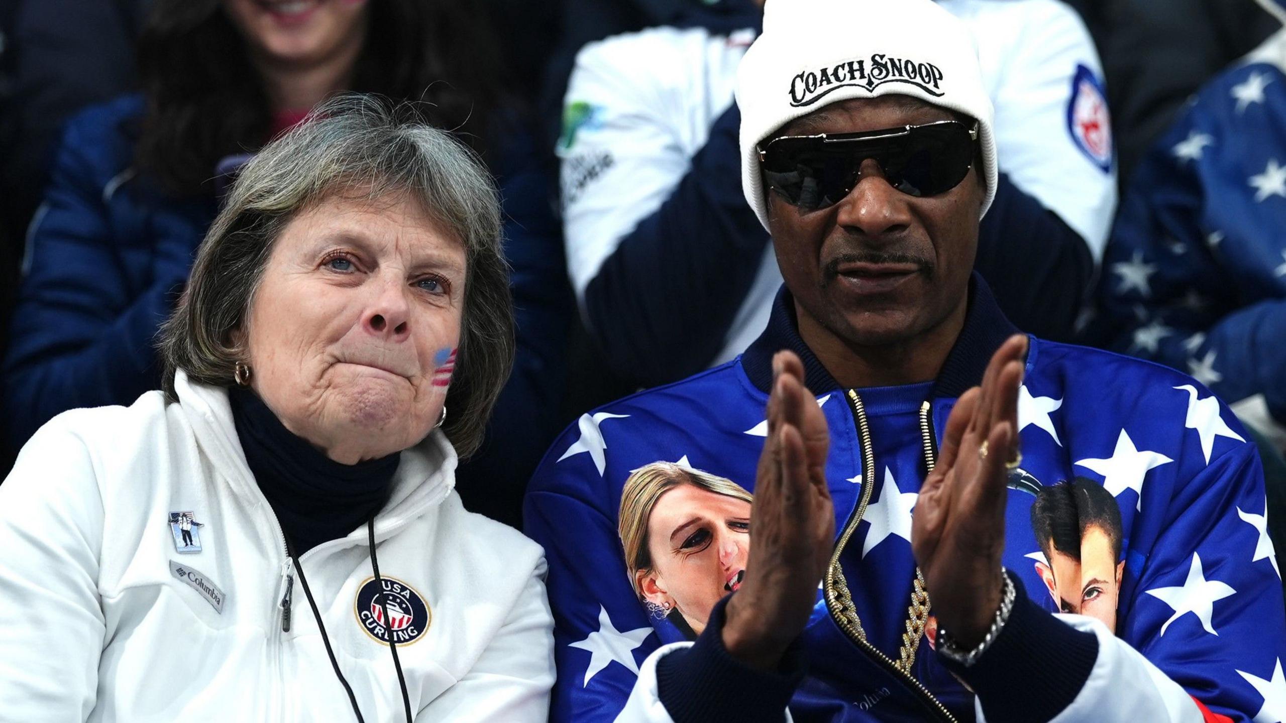 Snoop Dogg at the curling