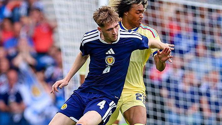 Tyler Fletcher made his Scotland debut in Saturday's friendly win over Curacao