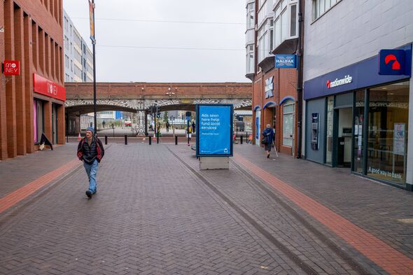 A Nationwide Building Society branch, right, and a Virgin Money UK Plc bank branch, left, in Middlesbrough, UK, on Thursday, Mar