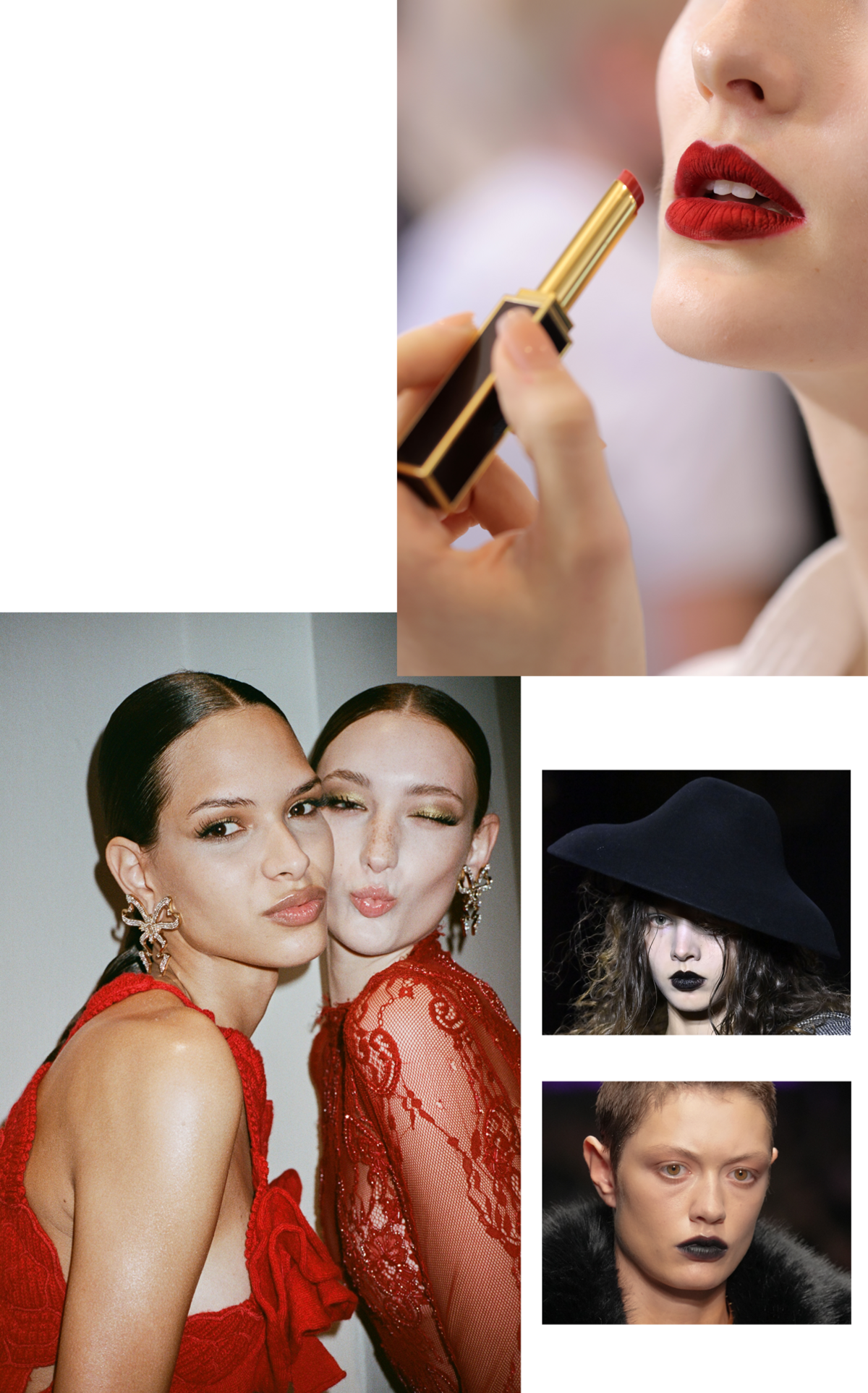 Various examples of vampy and juicy lips