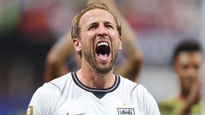 Harry Kane celebrating for England