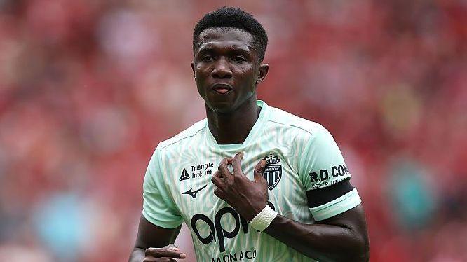 Lamine Camara looking frustrated