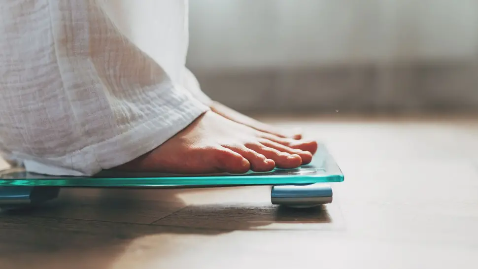 Person on scales